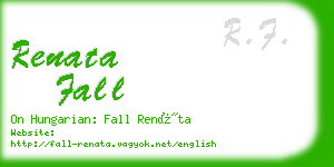 renata fall business card